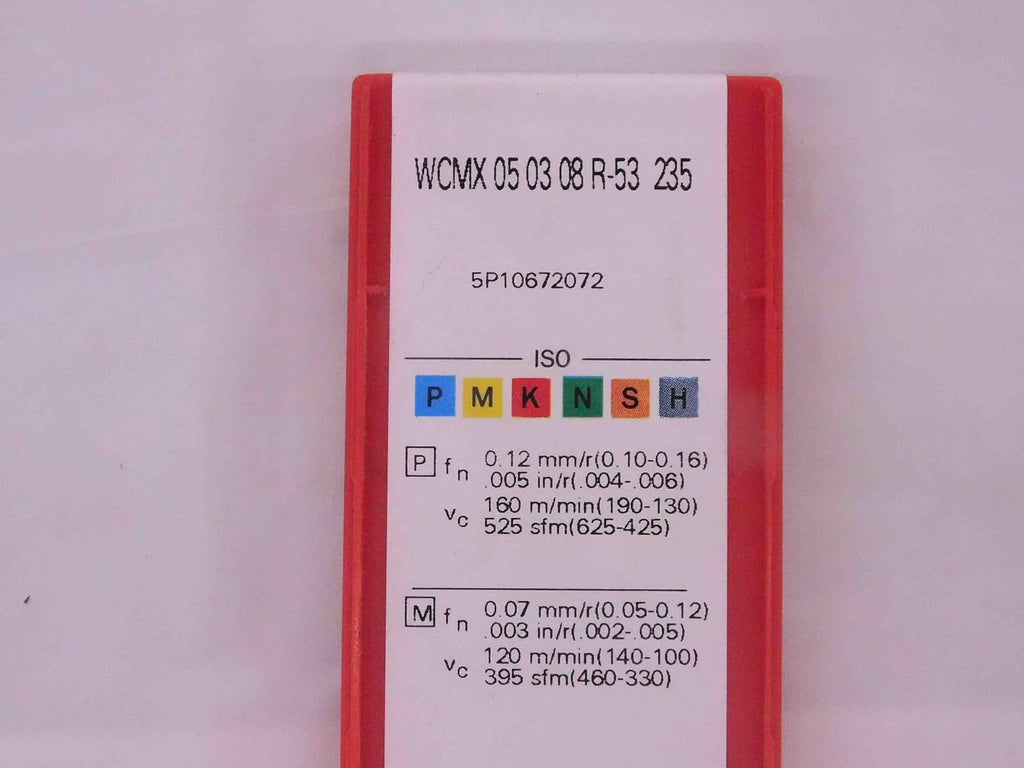 10pcs NEW SANDVIK COROMANT WCMX 05 03 08 R-53 235 Carbide Inserts Factory Pack - MW2513CE4