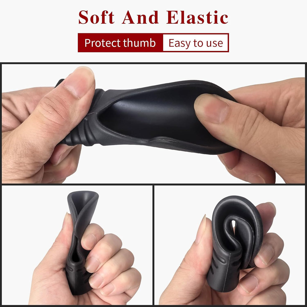 Catcher's Thumb Guard for Baseball & Softball - Silicone Thumb Protector Shield | Reduce Sting & Hand Injury |