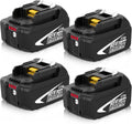 4 Pack Upgraded 8000mAh BL1860B Replacement for Makita 18V Battery (White)