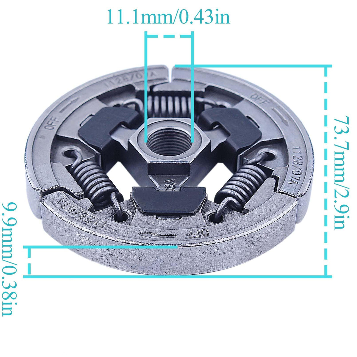 Atunee Clutch Pulley & Clutch Assembly for Stihl TS410 TS420 Cut Off Saw with Needle Bearing Primer Bulb Replace 4238-760-8500 4238-160-2002