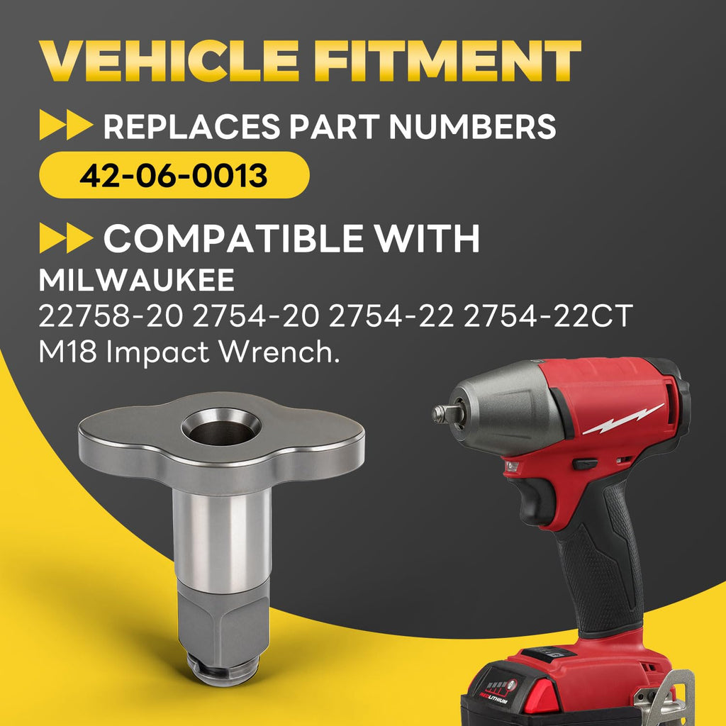 42-06-0013 Upgraded 3/8" Square Anvil Assembly (Friction Ring Type) Compatible with Milwaukee 2758-20 2754-20 2754-22 2754-22CT M18 Impact Wrench