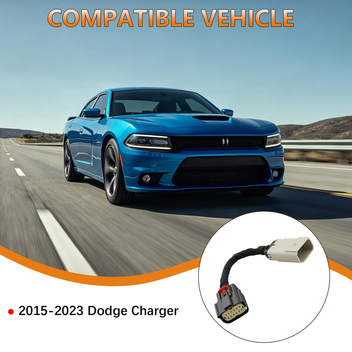 HID to Halogen Headlight Conversion Harness for 2015-2023 Dodge Charger