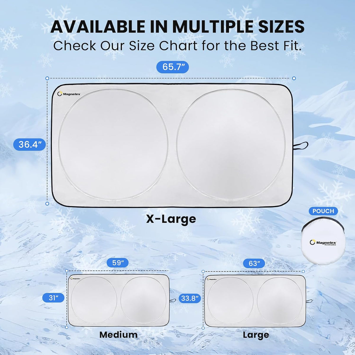 Car Windshield Sunshade | Innovative No-Light-Pass Technology for Maximum Protection | Foldable Sun Shade Keeps Your