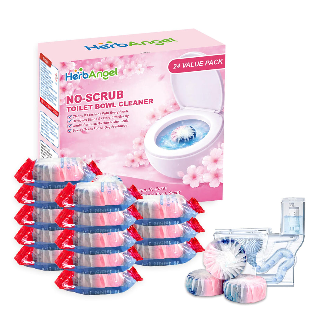 Auto Toilet Bowl Cleaner Tablets 24 Pack Dual Scent Tank Cleaner Tablets