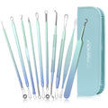 Blackhead Remover Tools 10Pcs Pimple Popper Tool Kit, Blackhead Remover Extractor Tools, Anti-Slip Handle Pimple