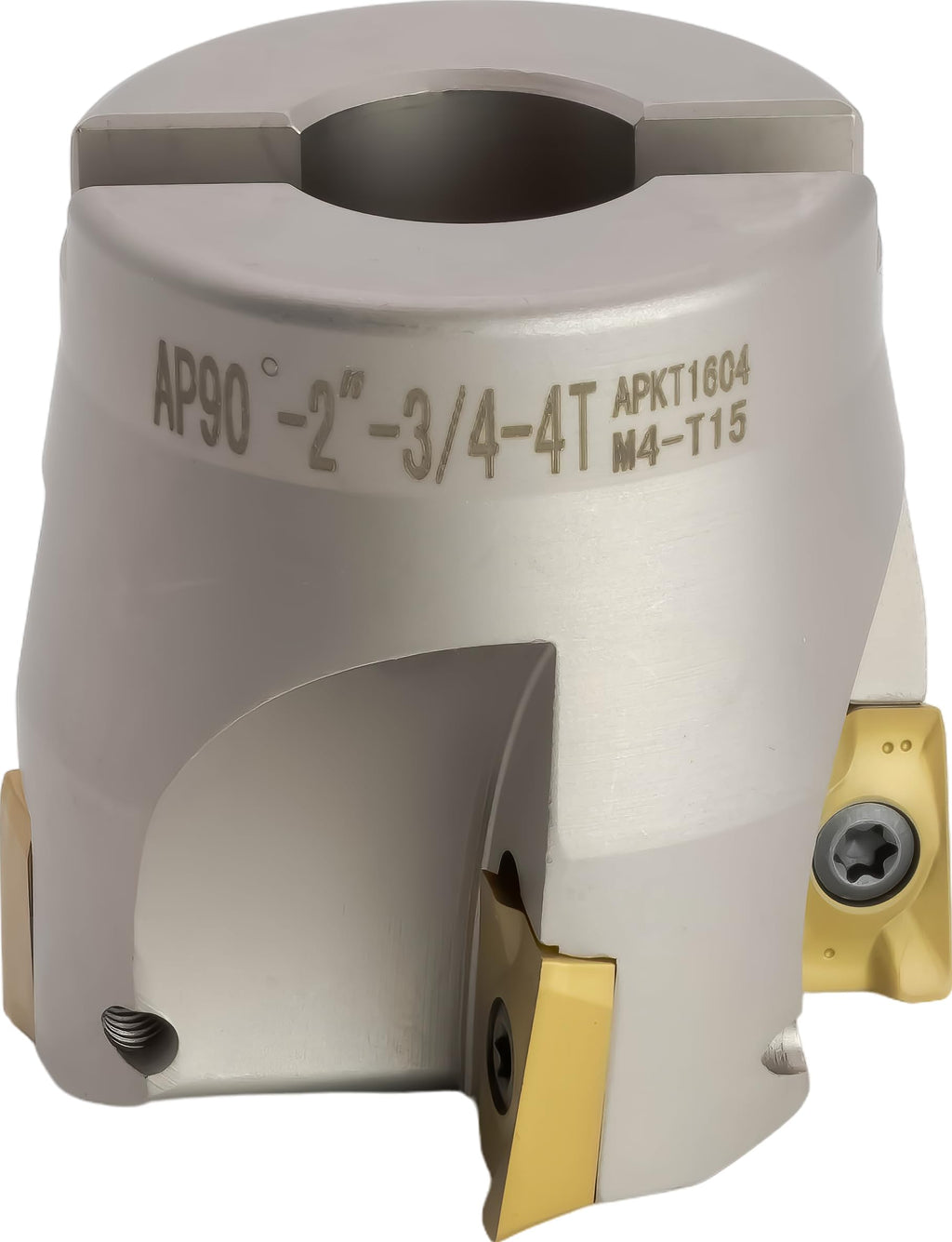 CME 2" 90° Indexable Face Mill, Incl 4 APKT1604 Inserts