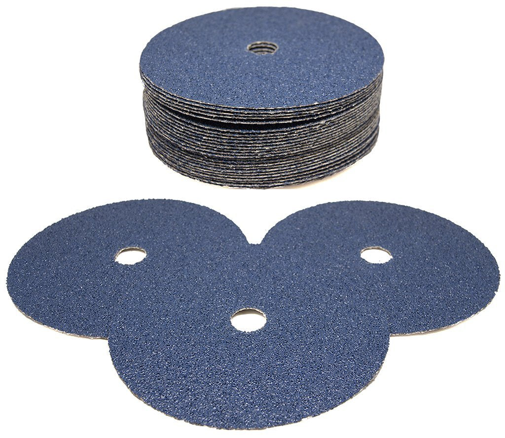 Benchmark Abrasives 7" Resin Fiber Sanding Discs, 60 Grit, 25-Count