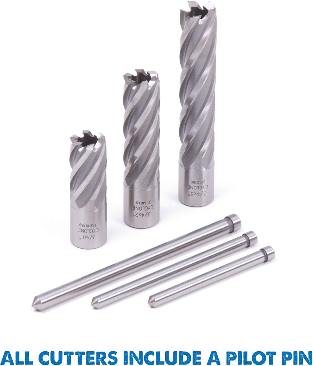 Evolution CC27/64L 27/64-Inch Diameter x 2-Inch Depth of Cut Cyclone High Speed Steel Annular Cutter