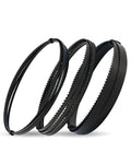 DARTOTEK 93-1/2 Inch Band Saw Blades Assortment for Woodworking, Premium SK5 Carbon Steel Bandsaw Blade 3-Pack (1/2" 6TPI, 1/4" 6TPI, 1/8" 14TPI), Fits Most 14" Band Saws for Resawing & Contour Cut