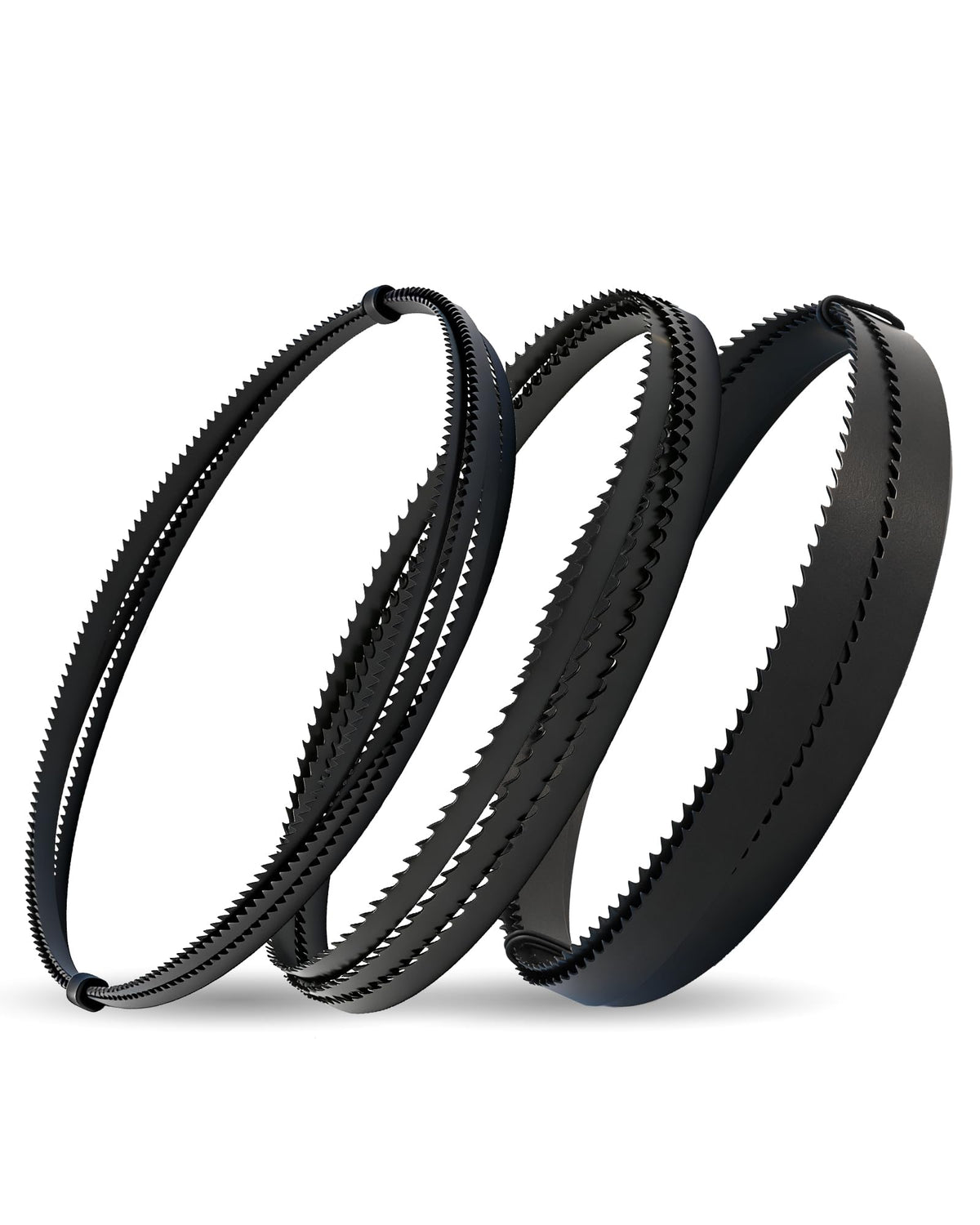 DARTOTEK 93-1/2 Inch Band Saw Blades Assortment for Woodworking, Premium SK5 Carbon Steel Bandsaw Blade 3-Pack (1/2" 6TPI, 1/4" 6TPI, 1/8" 14TPI), Fits Most 14" Band Saws for Resawing & Contour Cut