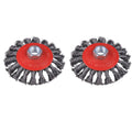 Wire Wheel for 4 1/2 Angle Grinder, 2 Pack 4 Inch Twist Knotted Wire Brush