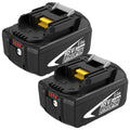 2 Packs Upgraded to 8000mAh Replacement for Makita 18V Battery 8Ah(Black)