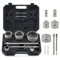 ZELCAN Hole Saw Kit for SDS Plus and Max Hammer Drills 30 40 65 80 100 mm Masonry Drill Bit Set with SDS Shanks Hole Saw Tool Set for AC Exhaust Tubing Water Pipe Drilling Brick Cement Stone Wall More