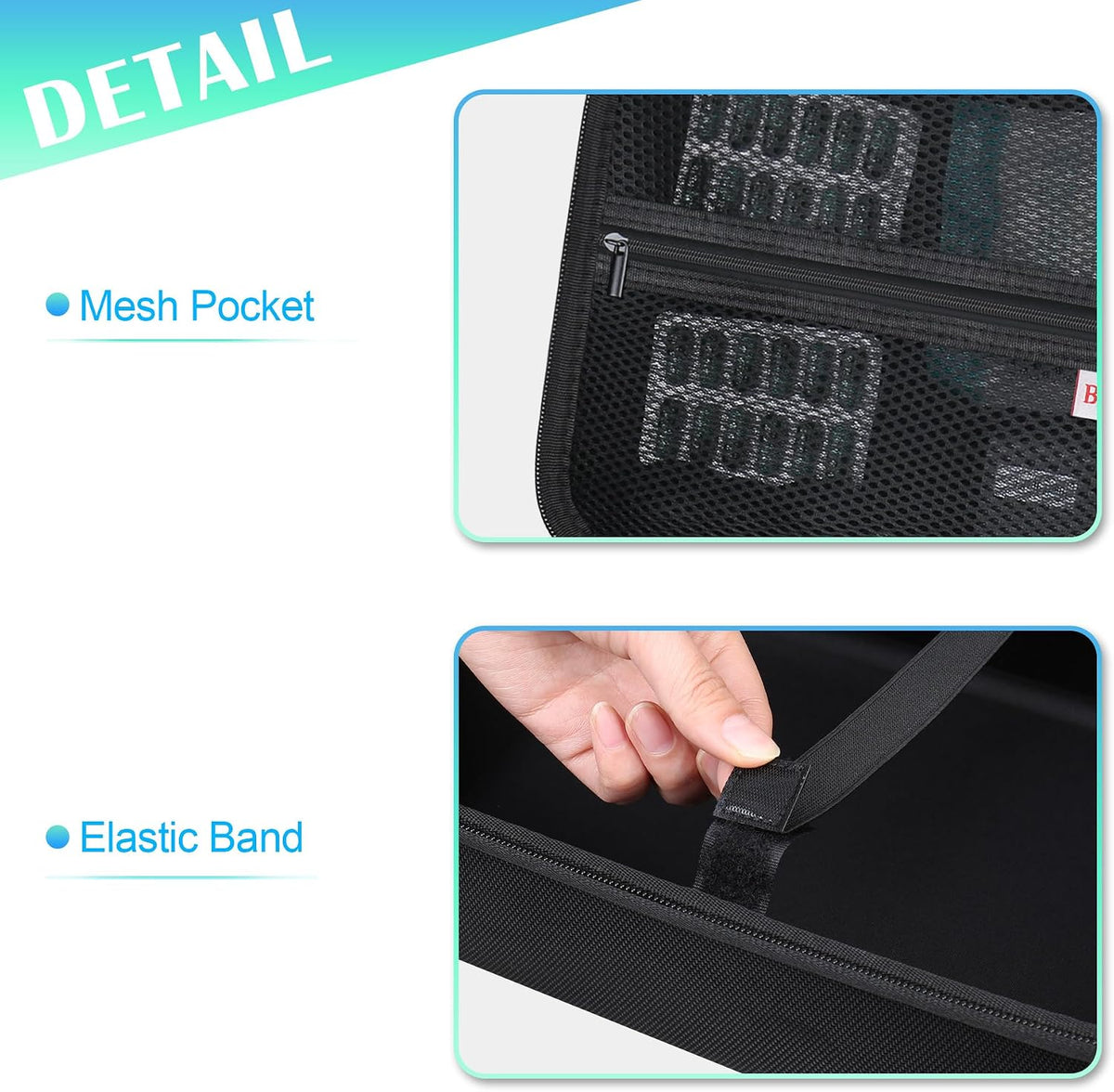 BOVKE Hard Case for Smart Digital Nebulizer for Breathing Problems, Black