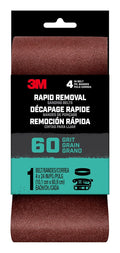 3M Rapid Removal 4 in. x 24 in. Power Sanding Belt, 60 Grit, 1/Pack