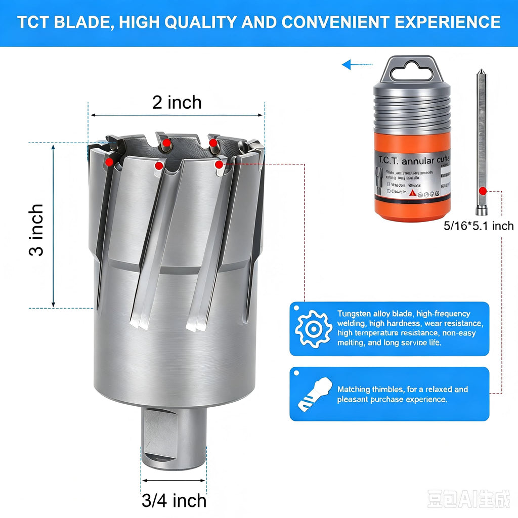 UpJiaflarish TCT Carbide Annular Cutter，Mag Drill, Magnetic Drill Bits