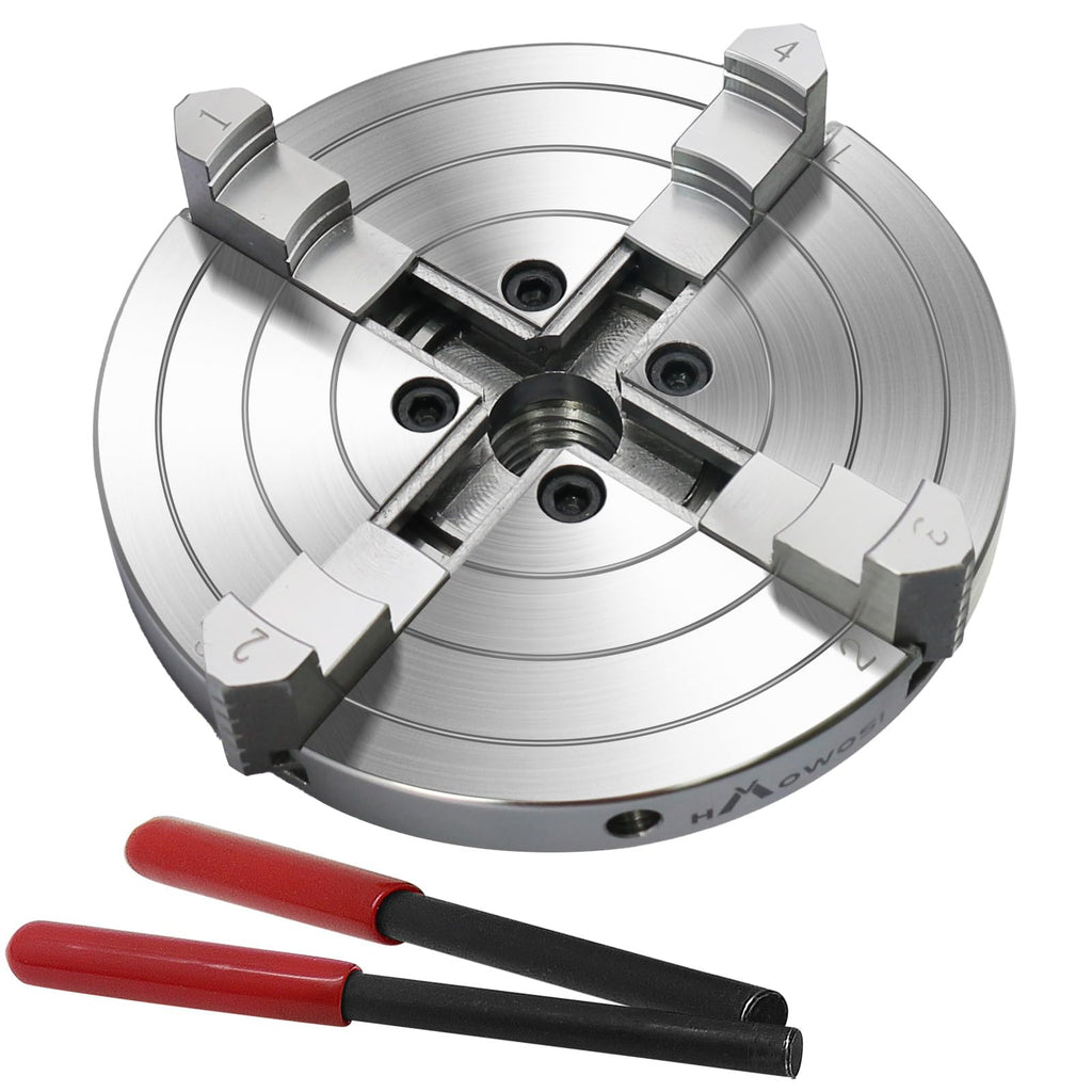 Wood Lathe Chuck 6 inch 4 Jaws Self-Centering Lathe Chucks