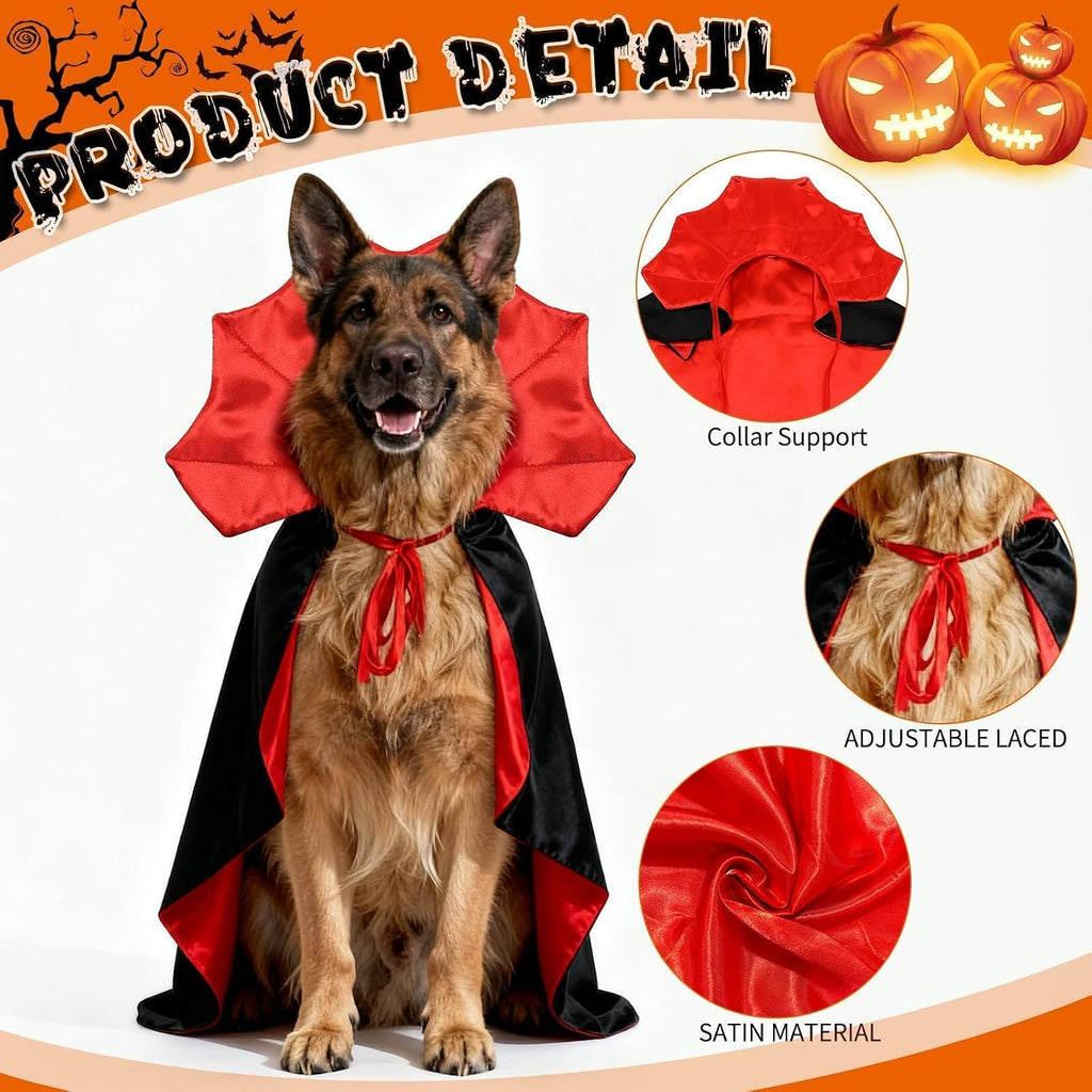 Dog Costumes - Dog Halloween Costumes Vampire Cloak
