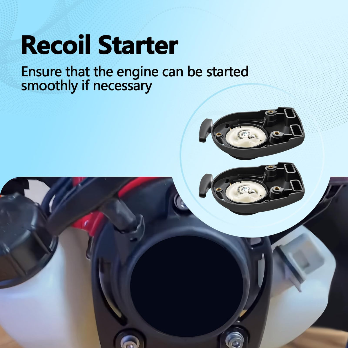 Quealzara 28400-Z3F-M01 Recoil Starter Compatible with Honda GX35 GX35NT HHT35S UMC435A Engine Motor Trimmer Brushcutter Pull Start Assembly Replaces 28400-Z0Z-315 28400-Z0Z-305