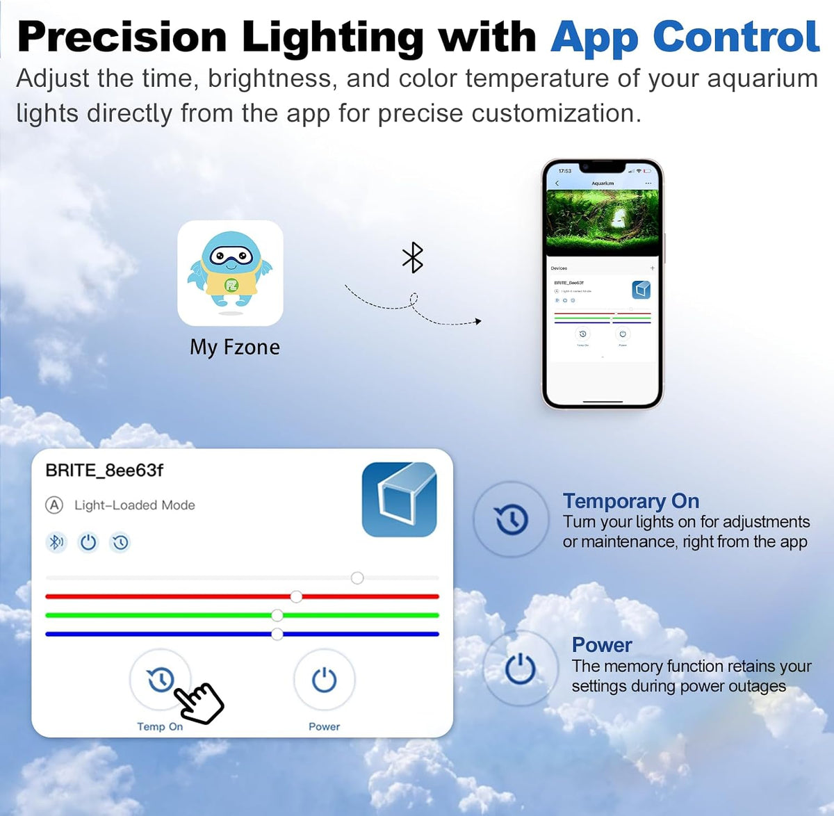 Aquarium Light 60W LED Plant Light for 35-43" Tanks, APP Control