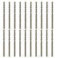 FiLwW 20Pcs 1/8" Cobalt Drill Bit Set, M35 High Speed Steel Jobber Length Drill Bit Kit for Hardened Metal, Stainless Steel, Cast Iron, Wood and Plastic