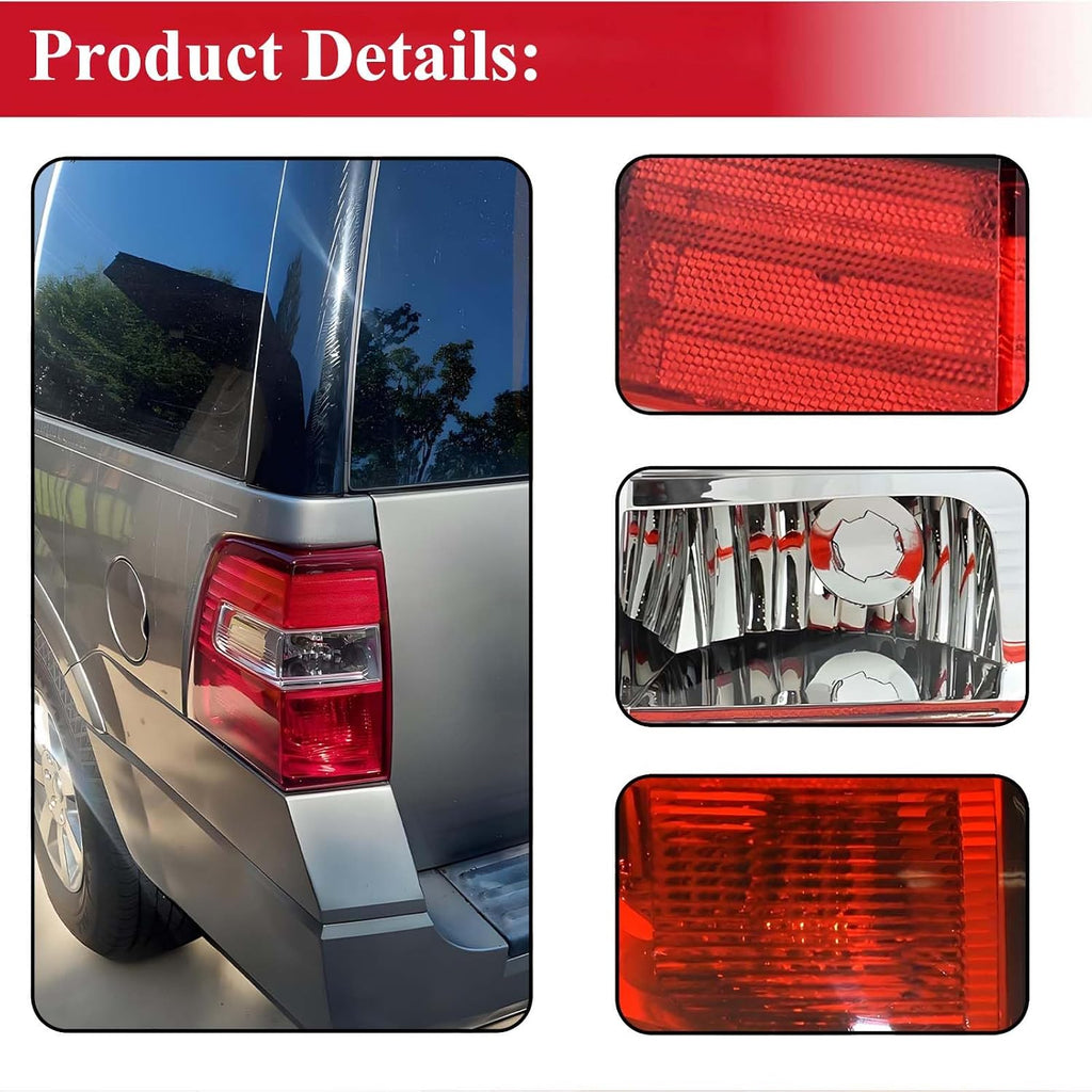 OE Factory Style Tail Lights Assembly for 2007-2017 Ford Expedition