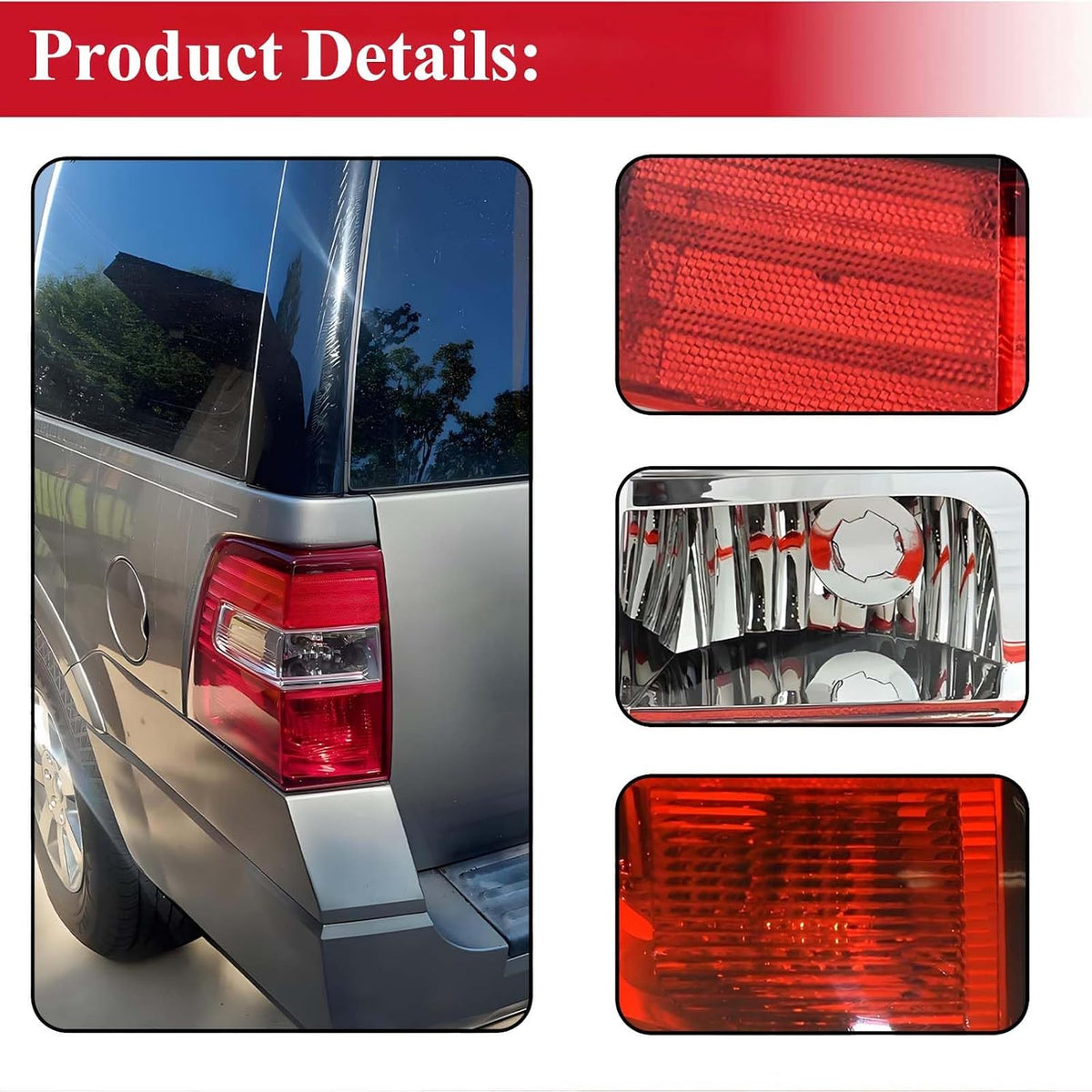 OE Factory Style Tail Lights Assembly for 2007-2017 Ford Expedition