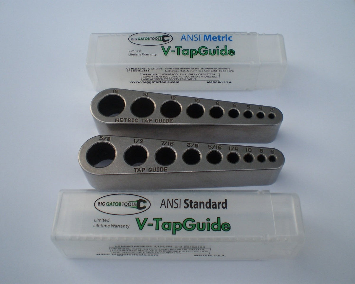 Big Gator Tools 2 V-TapGuides for Hand Tapping