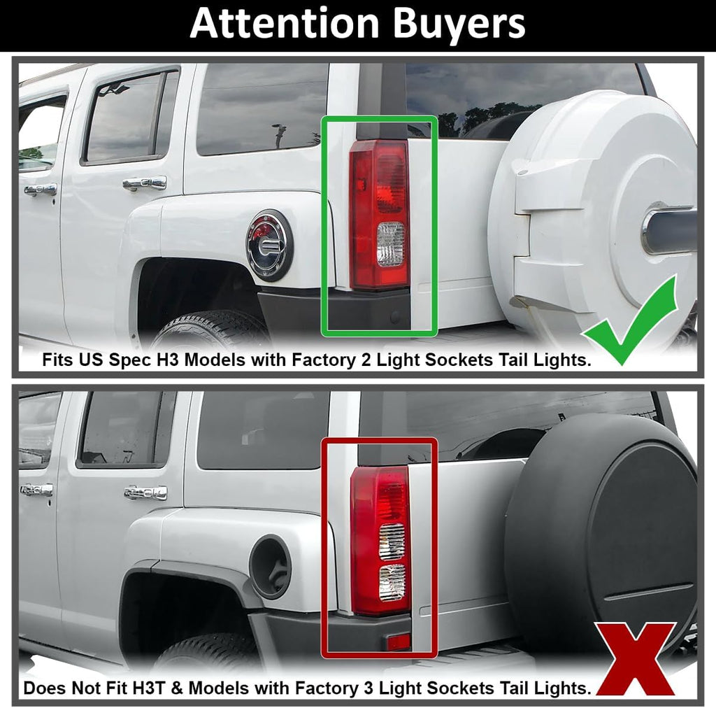 SPEC-D TUNING Tail Lights For 2005-2010 Hummer H3