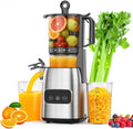 Cold Press Juicer, Advanced Touch Controls Juicer Machines with 5.4" Wide Feed Chute, Quiet Motor High Juice Yield