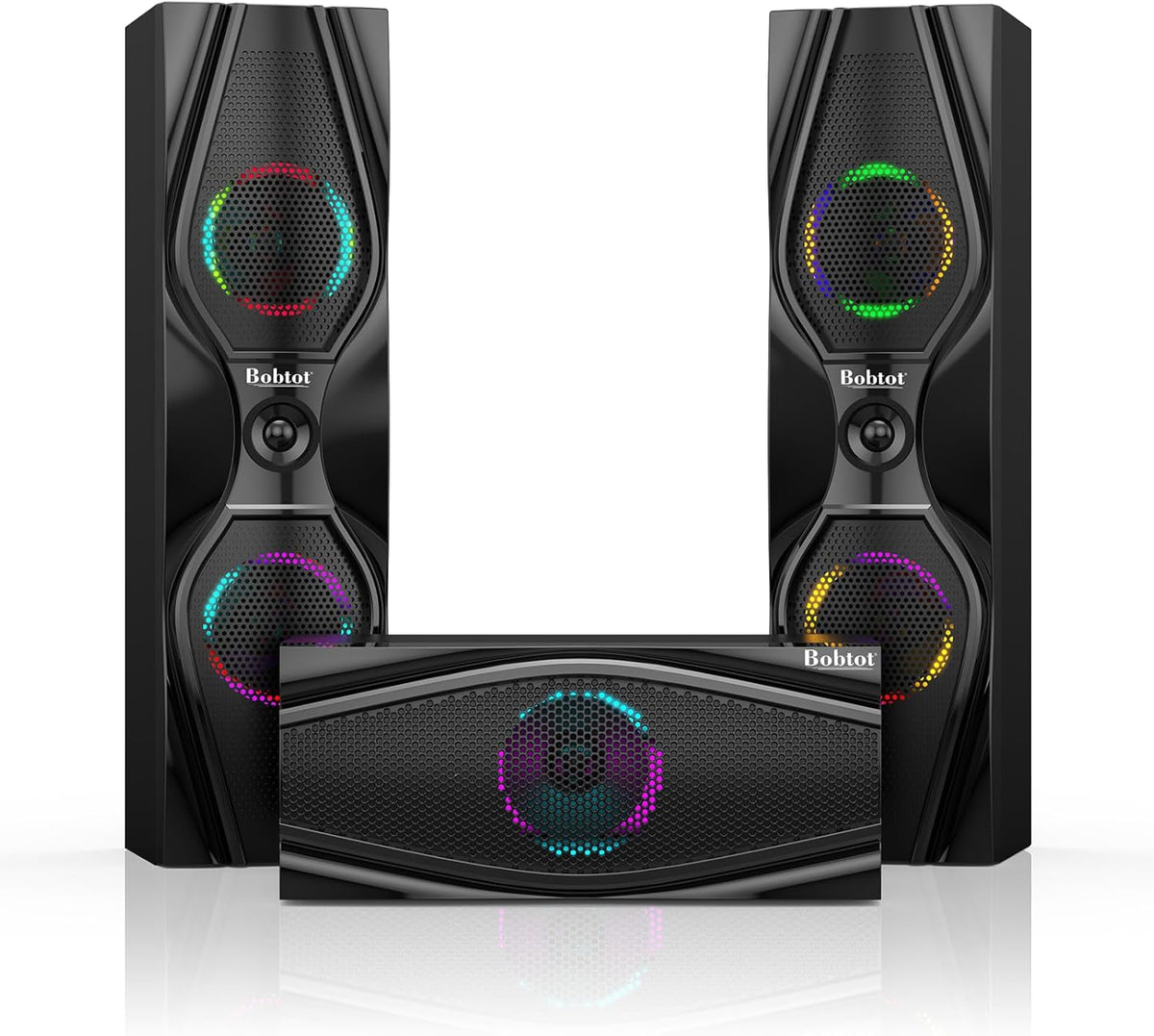 Home Theater Systems Surround Sound Speakers,1200 Watts Peak | 10 inch Subwoofer 5.1/2.1 Channel Audio Stereo System