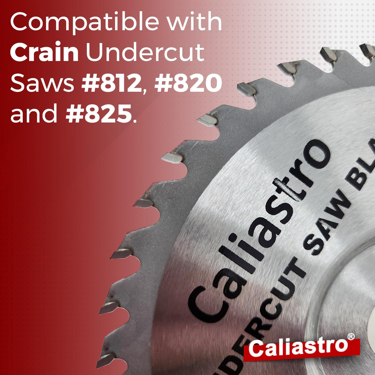 Undercut Saw Blade, 6-1/2" Diameter - Replacement for Crain #821 - Compatible with Crain Undercut Saw #812, #820 and #825 - Carbide Teeth