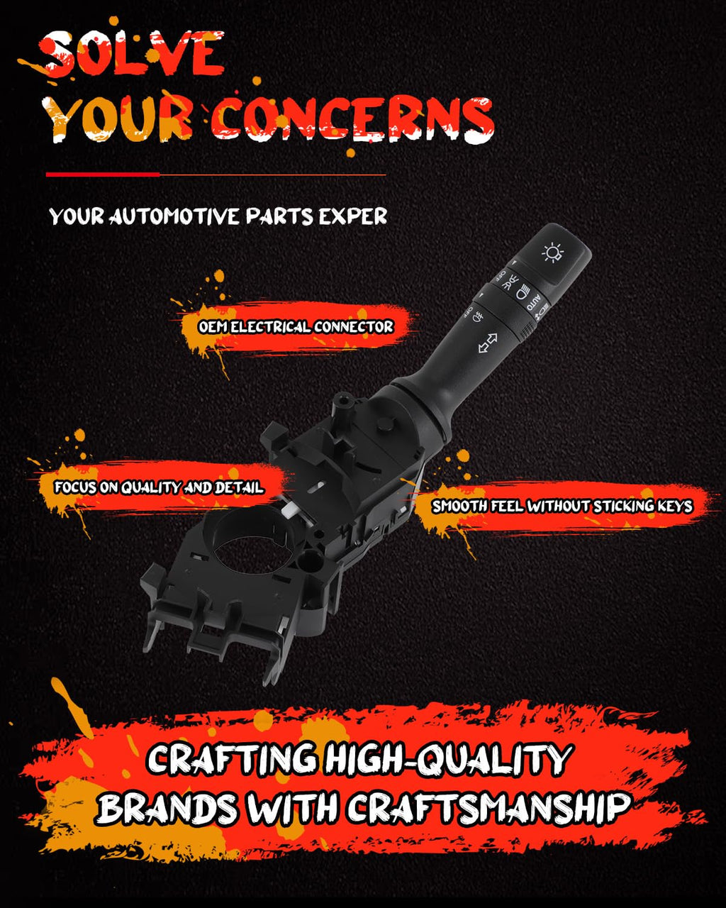 cciyu Combination Turn Signal Headlamp Switch 2011-2012 for Hyundai Elantra