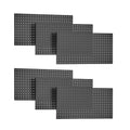 Metal Pegboard Panels 24" x 12", Heavy Duty Peg Board for Garage