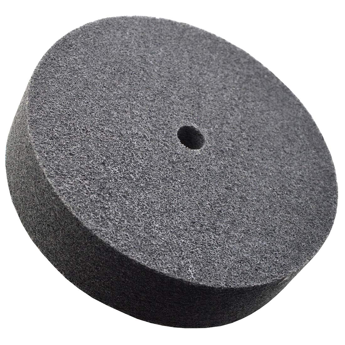 WKSTOOL 8 Inch Dia.Nylon Fiber Abrasive Polishing Buffing Disc,1 Inch Thick,150Grit,14P,Heavy Duty Grinding Removal Brushed Wheels for Metals Iron Copper Hardware Bench Grinder Polishing Deburring