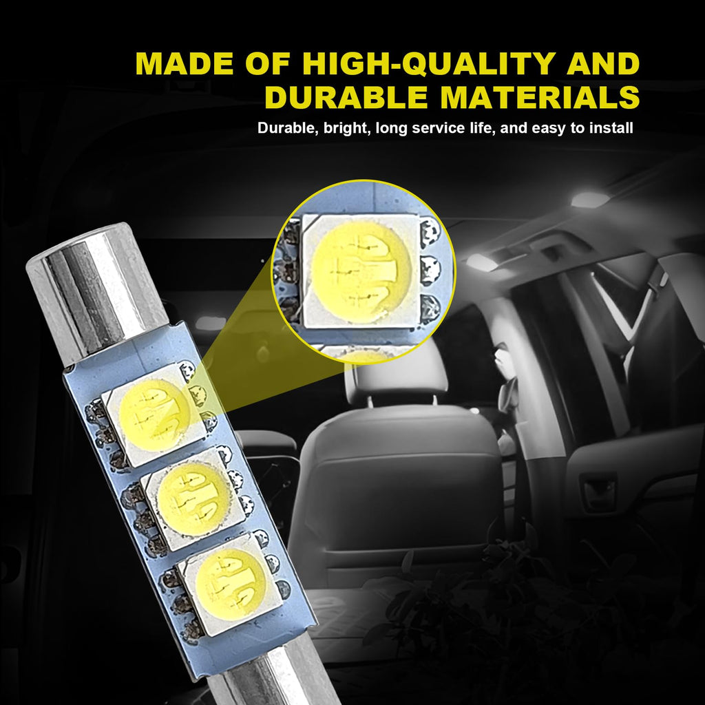 8pcs LED Interior Lights Kit For 2004-2022 WRX/WRX STI/Impreza Super Bright 6000K White Replacement Bulbs Map Lights & Dome Lights & Trunk Lights & License Plate Lights