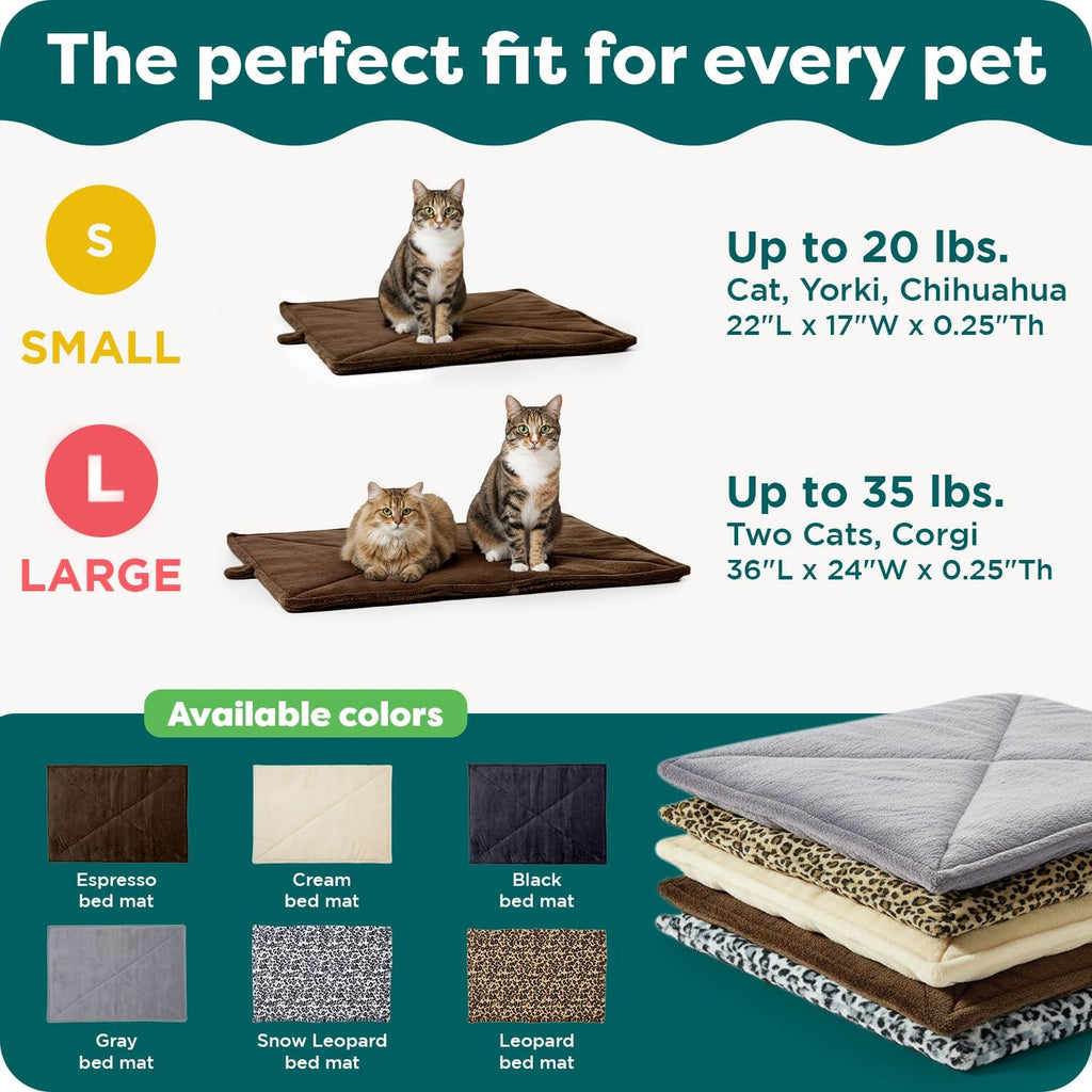 ThermaNAP Self Warming Cat Mat, Dog Bed for Crates with Self-Warming Technology for Cozy Rest, Fully Machine