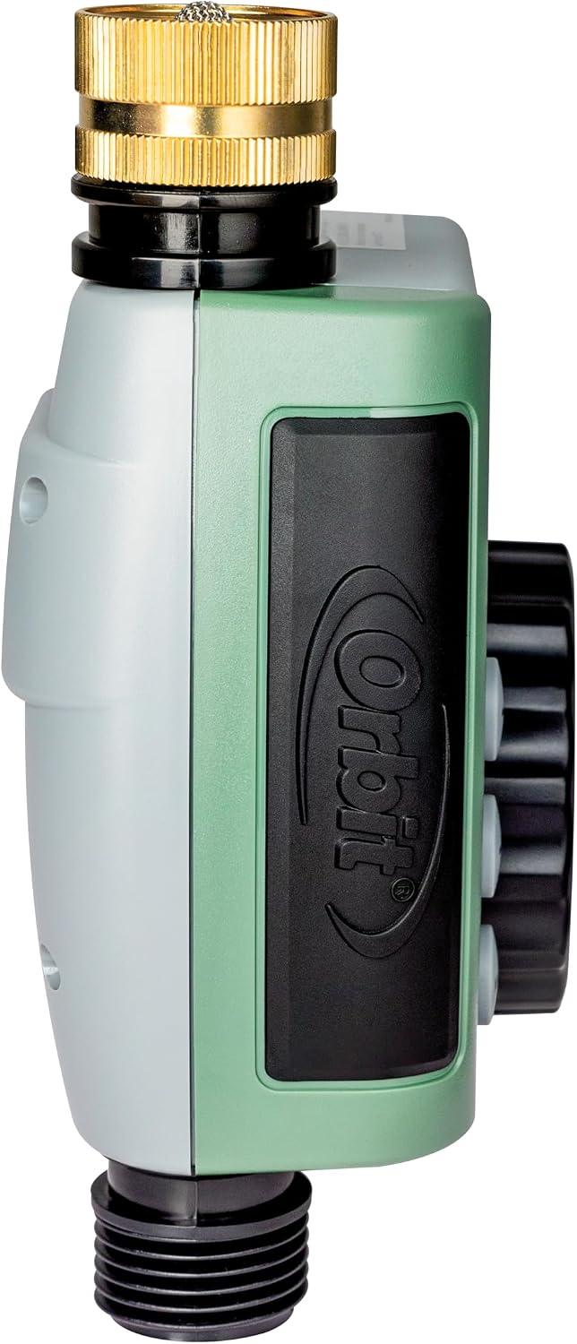One Outlet Single-Dial Hose Faucet Timer - Easy Programmable - For Garden Watering System - LCD Hose Timer with