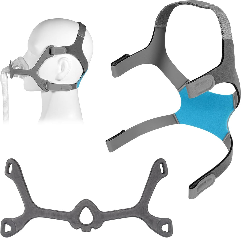 Replacement Wisp Headgear and Fabric Frame Compatible with Wisp CPAP Mask，Adjustable Soft Headgear and Fabric Frame for Wisp Nasal Mask, No Clips
