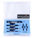 Accusize Center Drill Set, #1-#5, 3/64"-3/16", 6-Pc, M35 TiAlN, 3500-6001