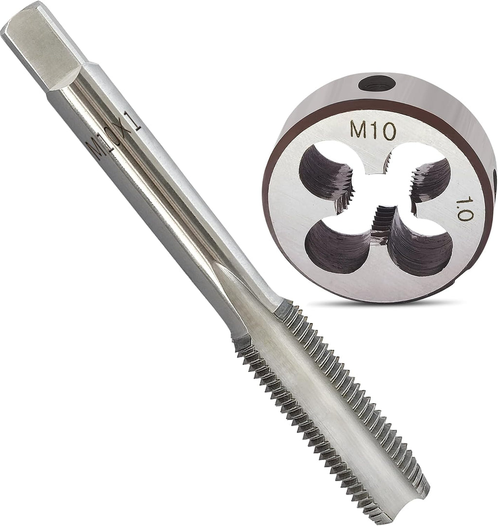 M10x1.0 Tap and Die Set, Metric Right-Hand M2 HSS M10 x 1.0 Tap Die Set