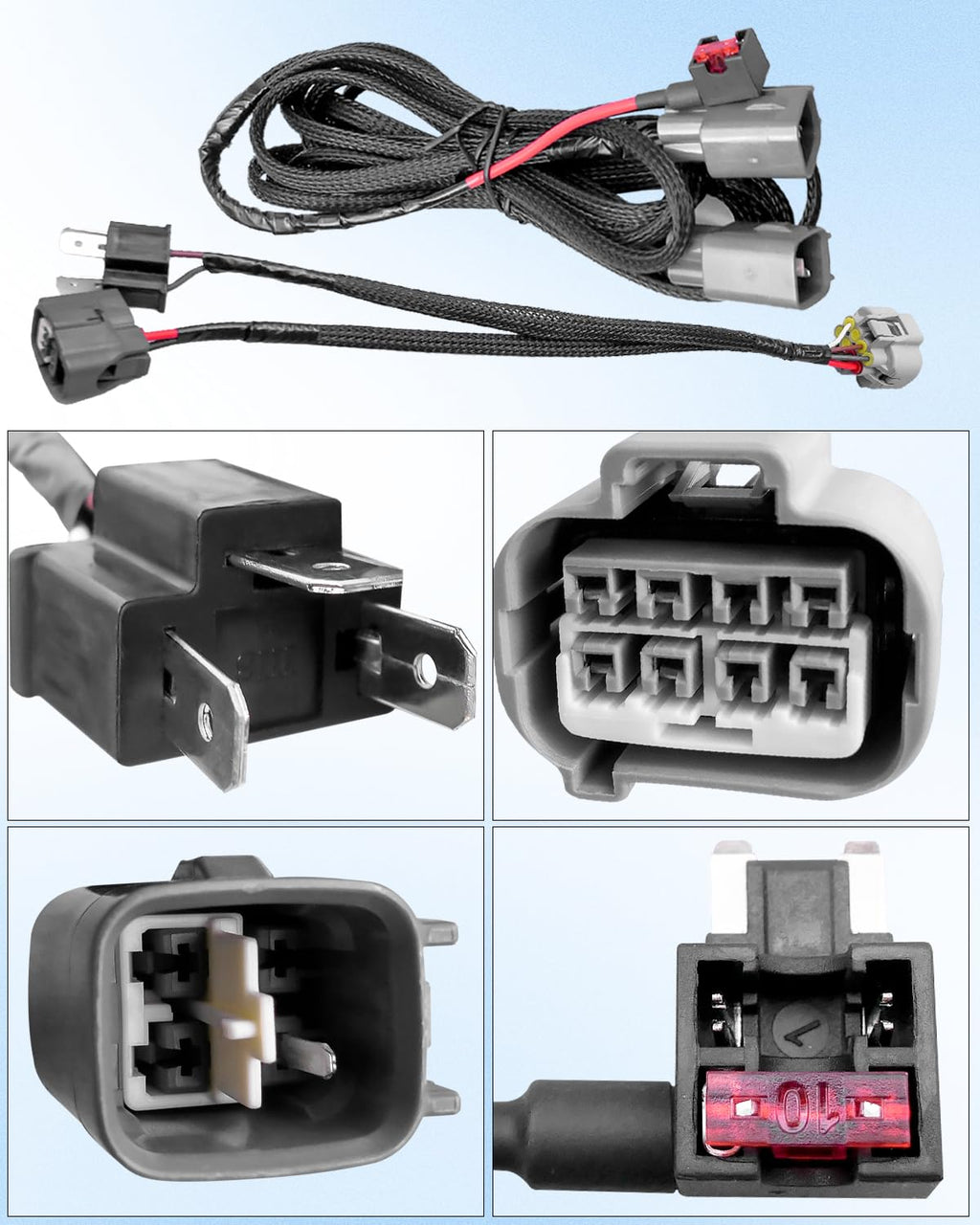 Headlight Conversion Wiring Harness Fit for Toyota Tundra 2014-2019