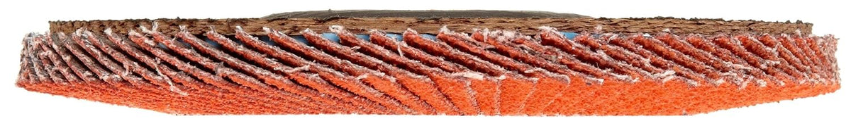 Norton Blaze R980P Abrasive Flap Disc, Type 29, Threaded Hole, Fiberglass Backing, Ceramic Aluminum Oxide, 4-1/2" Dia., 36 Grit (Pack of 10)