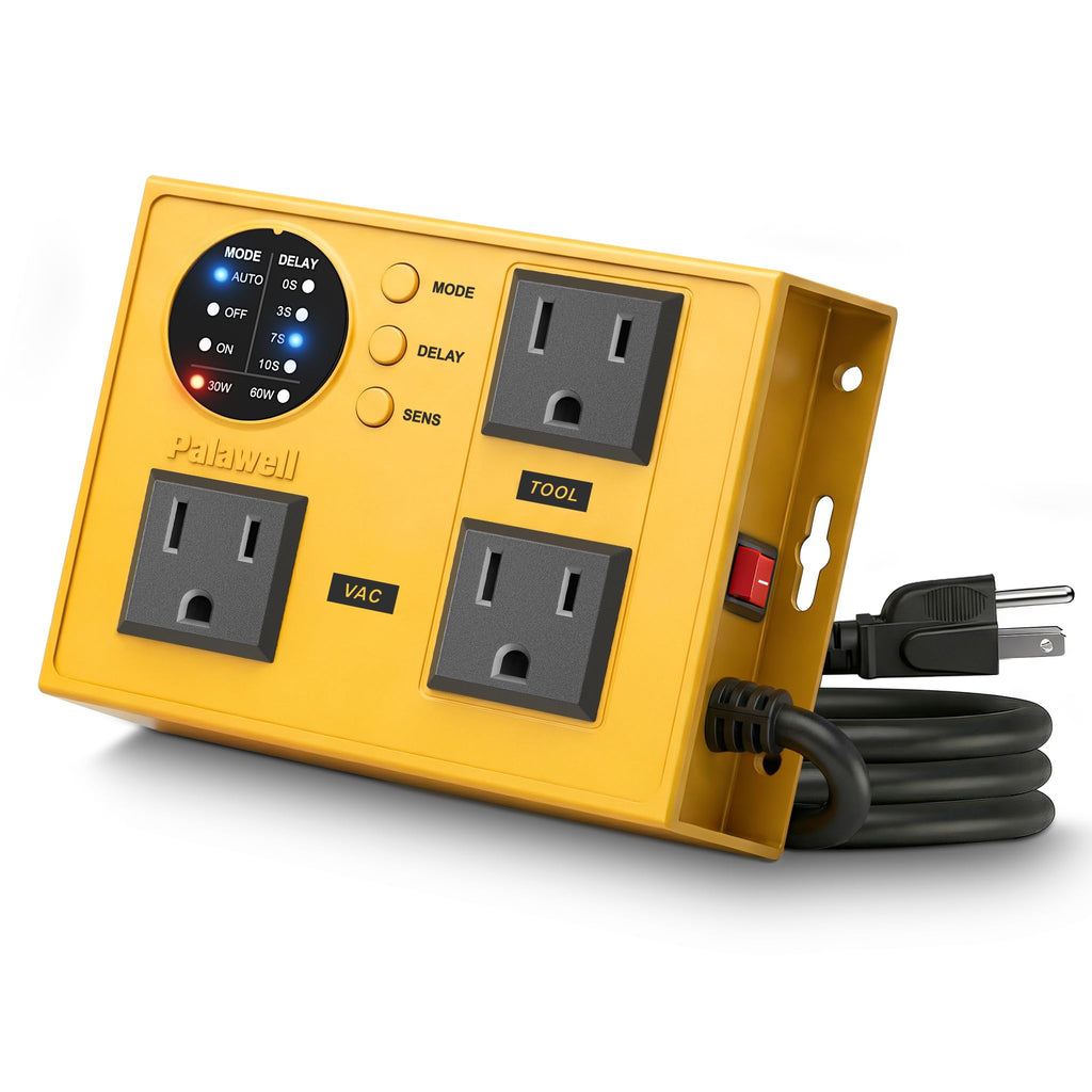 Automatic Vacuum Switch for Power Tools,30W/60W Adjustable Tool‑Activated