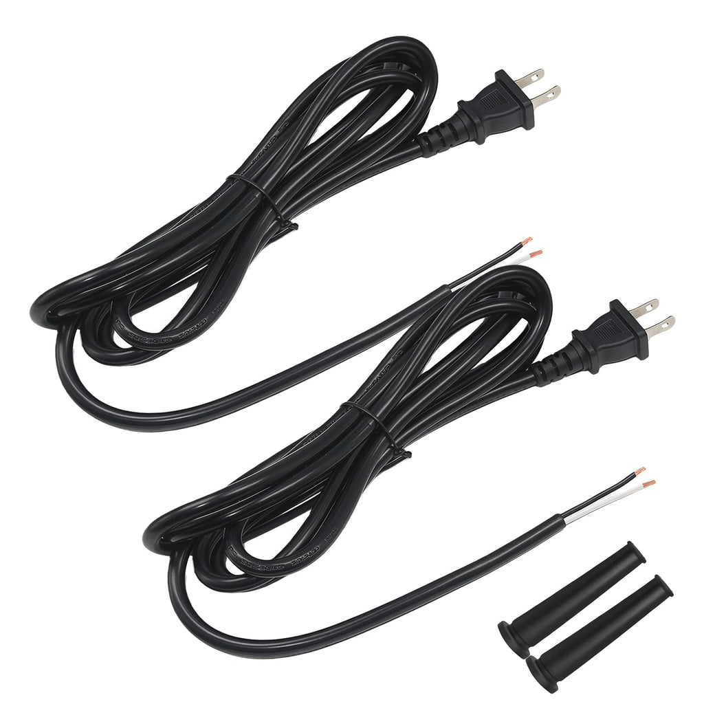 16 AWG 8Ft 2 Wire Power Tool Replacement Cord Fit Drills Grinders Miter Saw