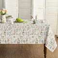 Easter Tablecloth 60 x 84 Inch Rectangular Bunny Rabbits Pine