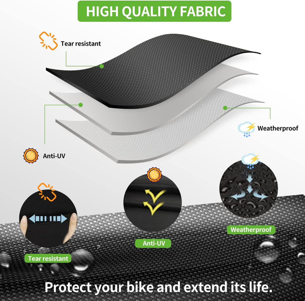 Bike Storage Tent Shed, Outdoor Portable Cover for Bike, Lawn Mower & Garden Tools Bike Shelter, Heavy Duty