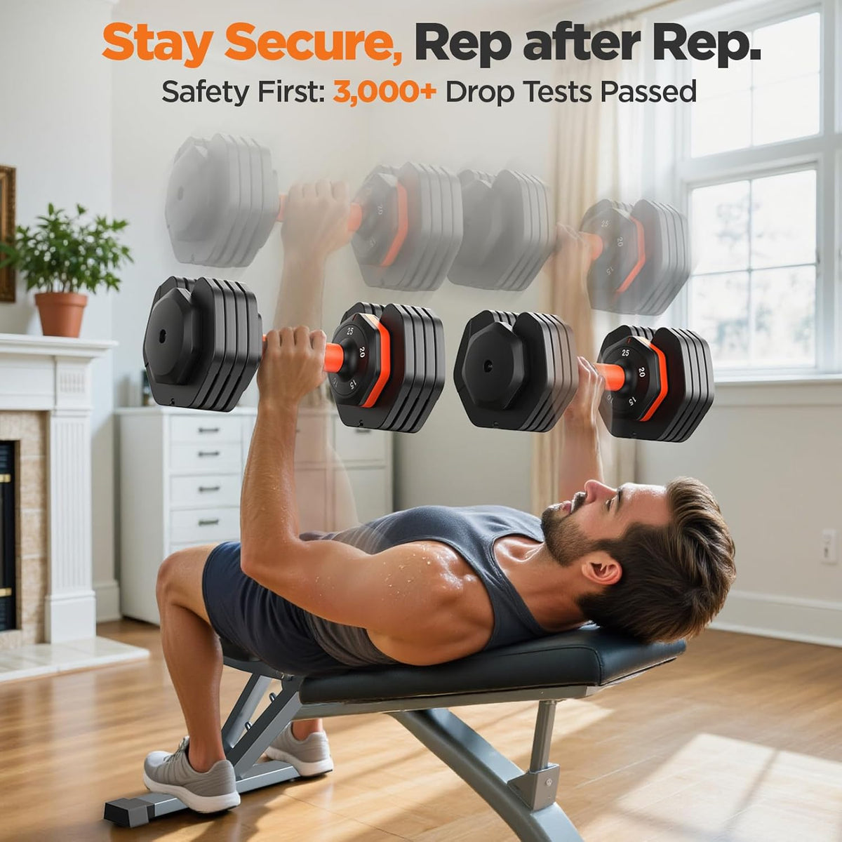 2026 FDB2 Updated Adjustable Dumbbell Set of 2, 110lbs/50lbs Weights Dumbbell Set with Storage Box, 25lbs/55lbs