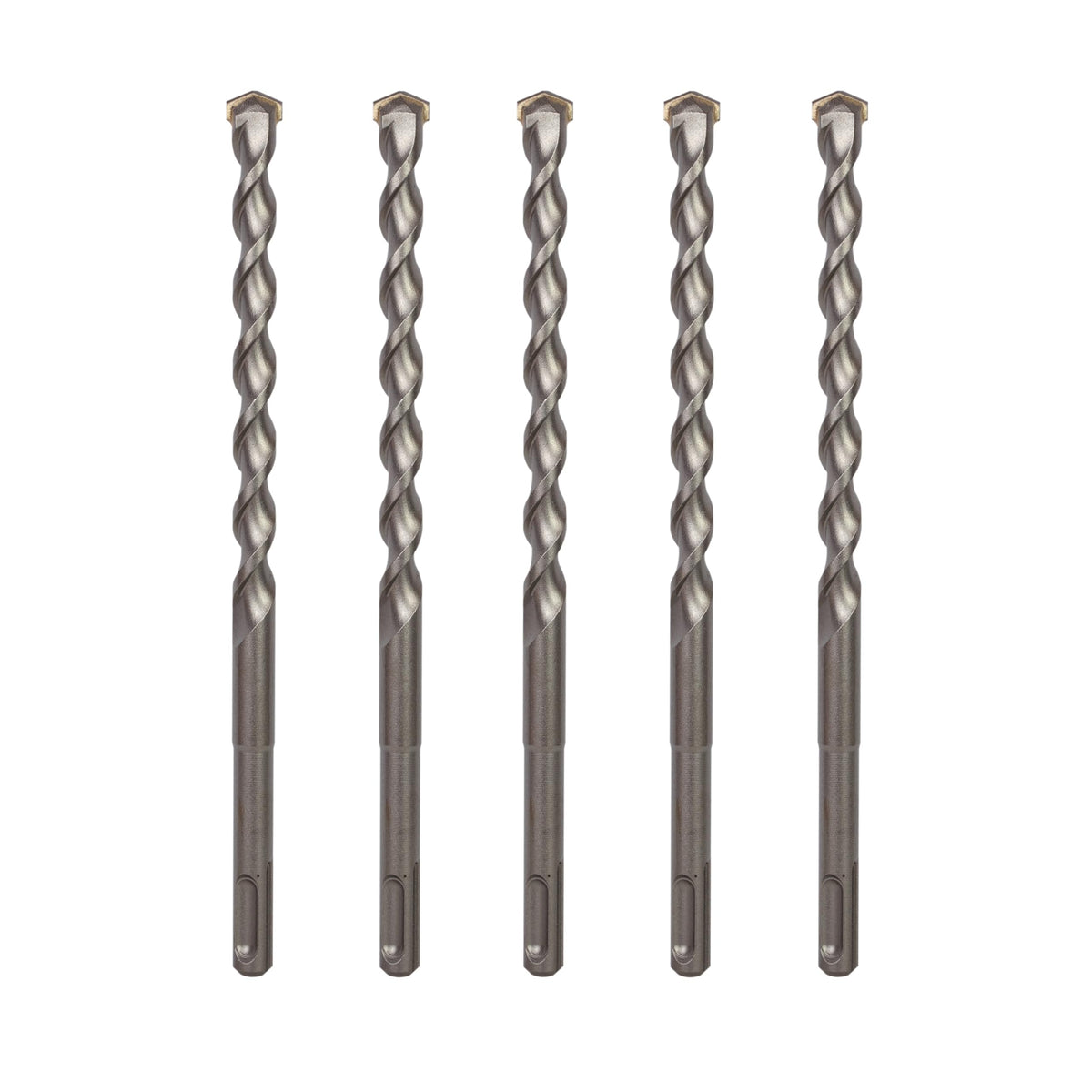 Sabre Tools 5-Pack 1/2 Inch x 8 Inch SDS Plus Rotary Hammer Drill Bits, Carbide Tipped for Brick, Stone and Concrete (1/2” x 6" x 8")