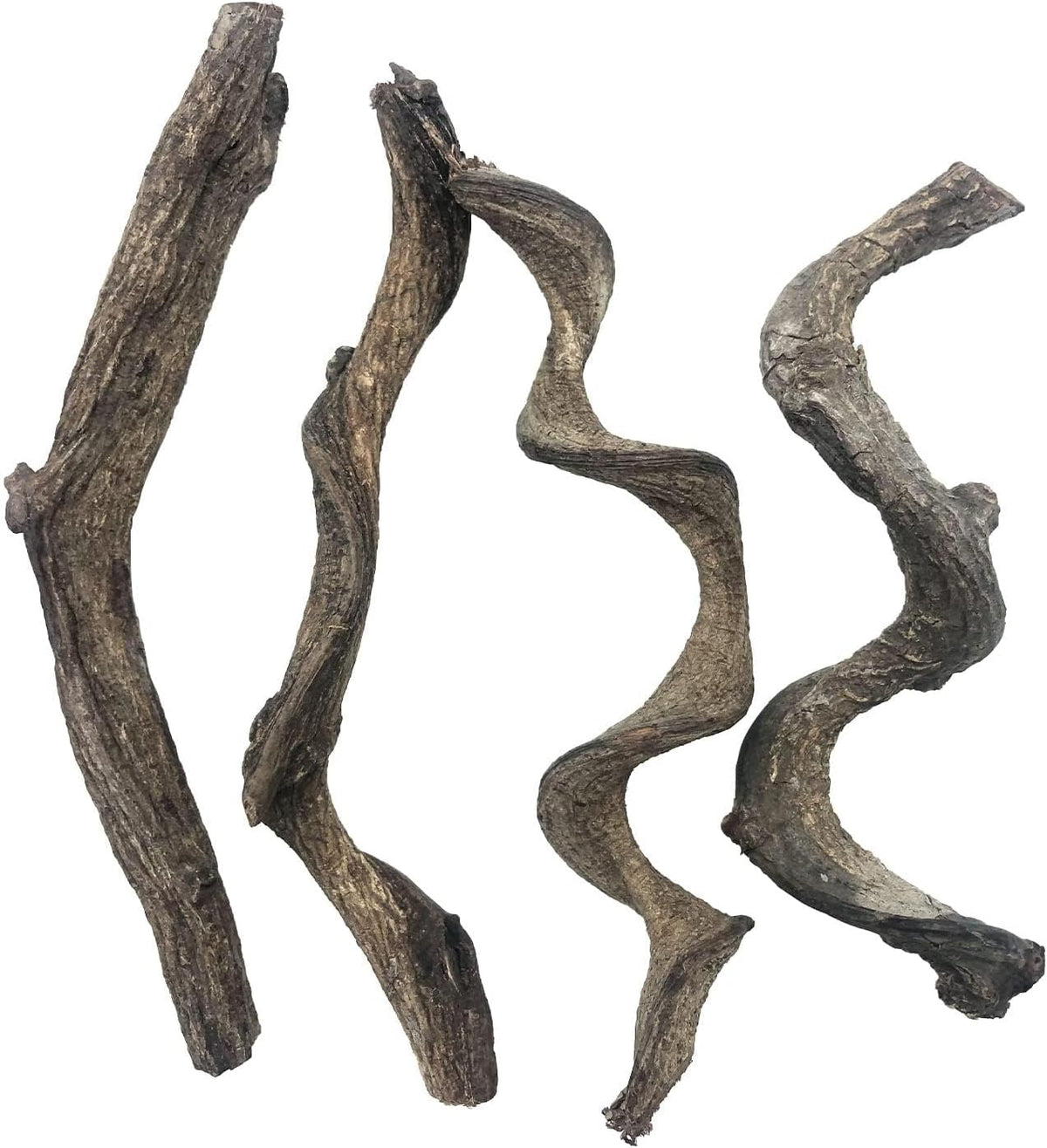Reptile Decor 4PCS Natural Forest Branch Terrarium Habitat Wood Decoration Lizard Climbing Tree Branch for Bearded